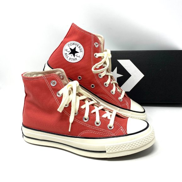 🎄SALE🎄 CONVERSE Iconic Cushion Women's Sneakers CHUK 70 Hi Top Terracotta Pink - Picture 8 of 10